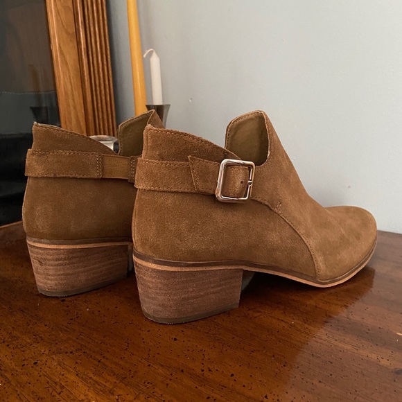 Susina Aby Suede Ankle Booties Sz 8.5 Light Brown - Picture 4 of 8